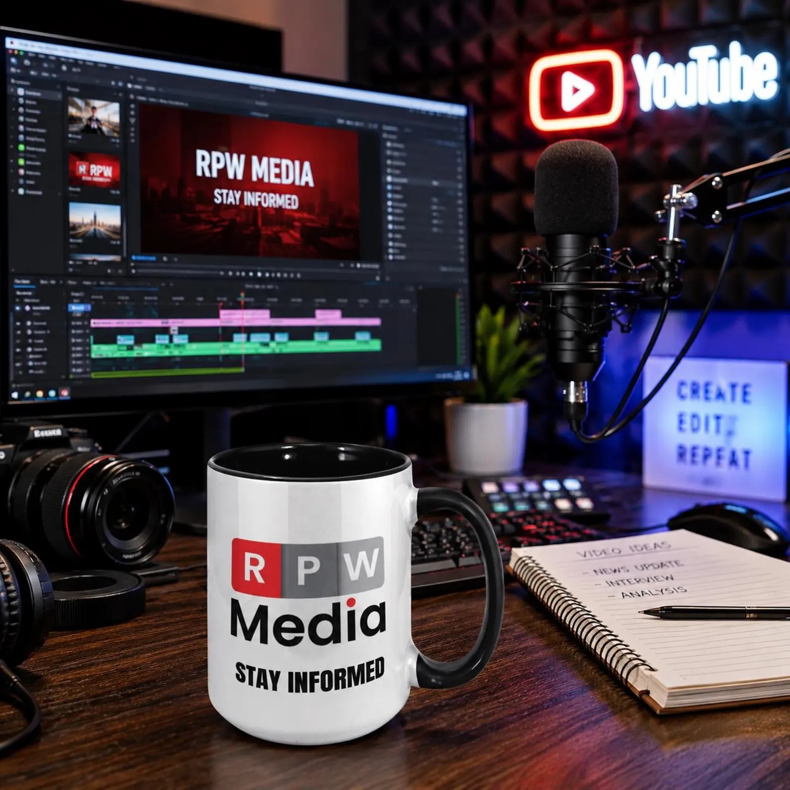 RPW Media 15 Oz. Mug | Journalism Gift, Stay Informed